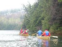 Quiet morning paddle on OSA Lake