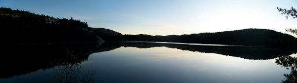 Norway Lake, wide morning view