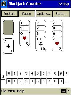 Blackjack Counter for Pocket PC