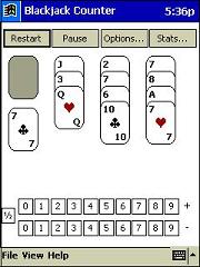 Blackjack Counter for Pocket PC