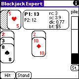 Blackjack Expert for Palm OS screen shot
