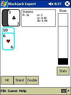 Blackjack Expert for Pocket PC screen shot