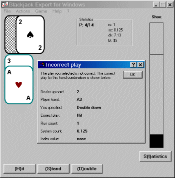 Blackjack Expert for Windows screen shot