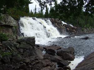 Center Falls from below