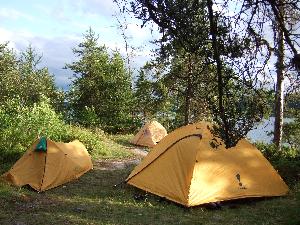 Camp site on Sharp Rock Inlet