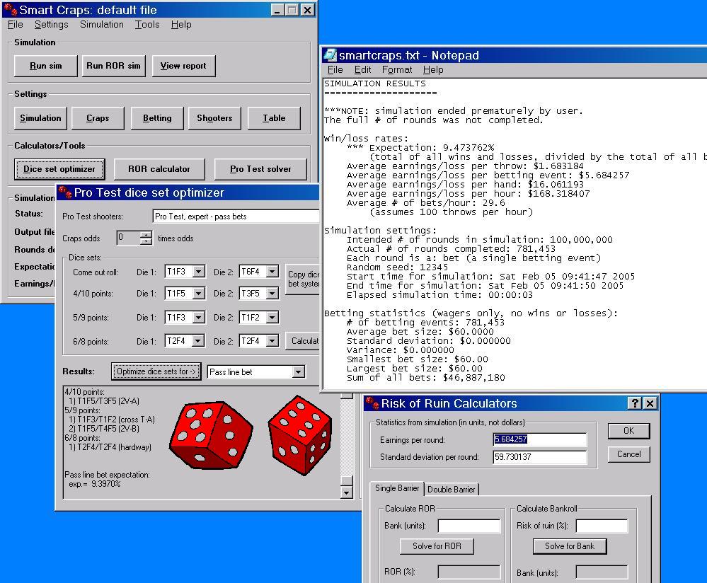 Script Betting Module for Smart Craps